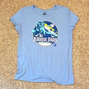 Jurassic Park purple graphic tee XL